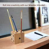 Buy Unique & Fancy Wooden Pen Stand For Desk